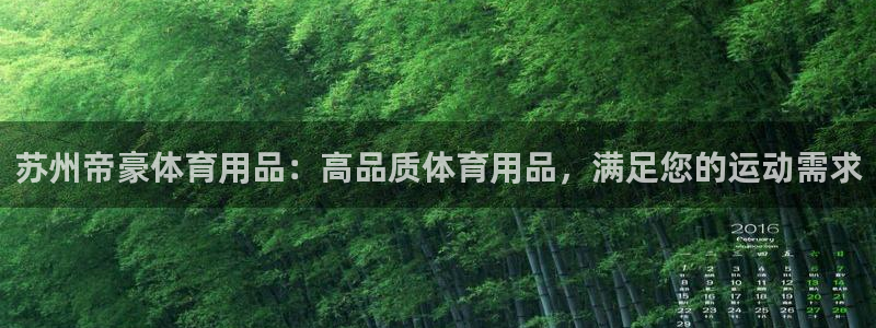 欧陆娱乐图片：苏州帝豪体育用品：高品质体育用品，满足
