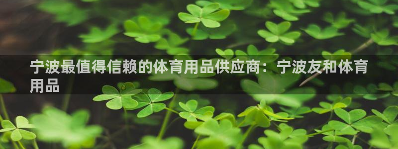 欧陆娱乐讲7O777：宁波最值得信赖的体育用品供应商