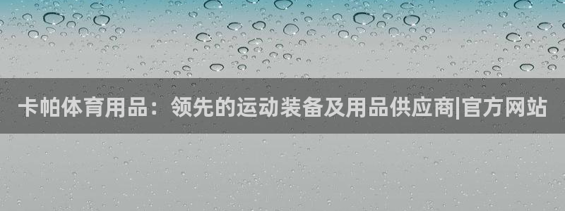 欧陆娱乐注册链接怎么弄的：卡帕体育用品：领先的运动装